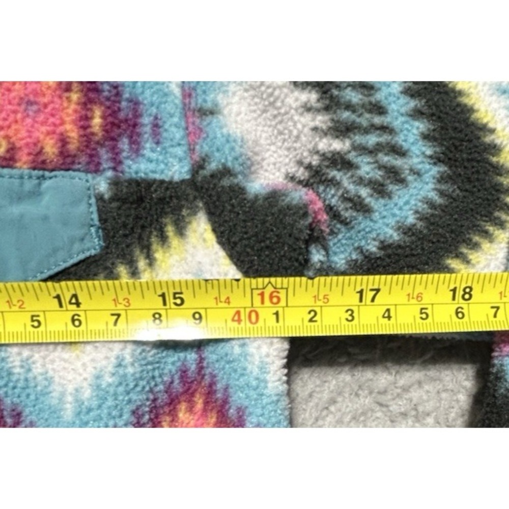 Patagonia Synchilla Youth Girls Large‎ Lightweight Aztec Snap-T Fleece Pullover - Picture 7 of 14